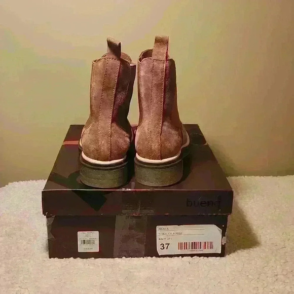 Bueno Women's Wanda Suede Boots -Tobacco - Picture 6 of 7